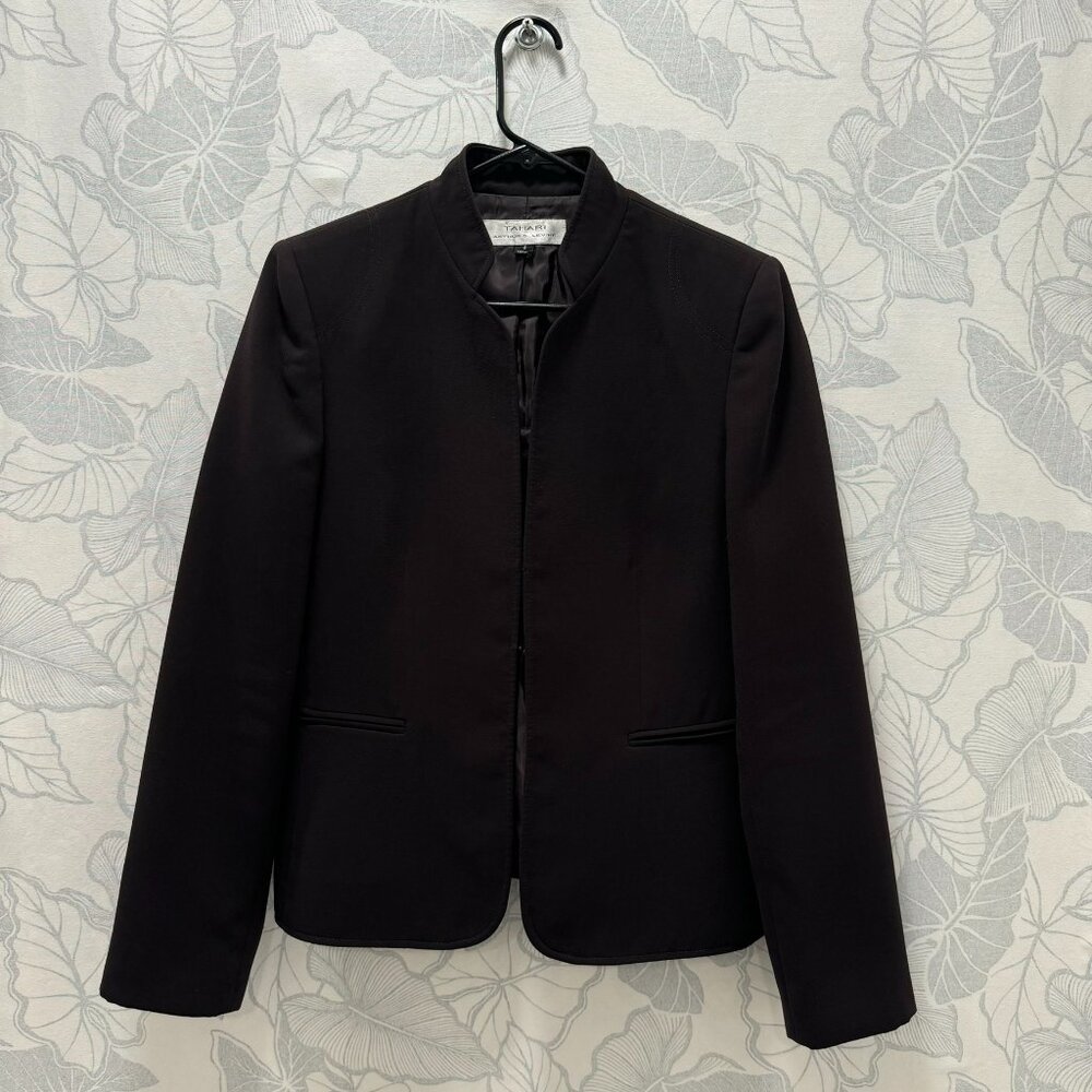 Dark Brown/Black Sculpted Tahari Blazer